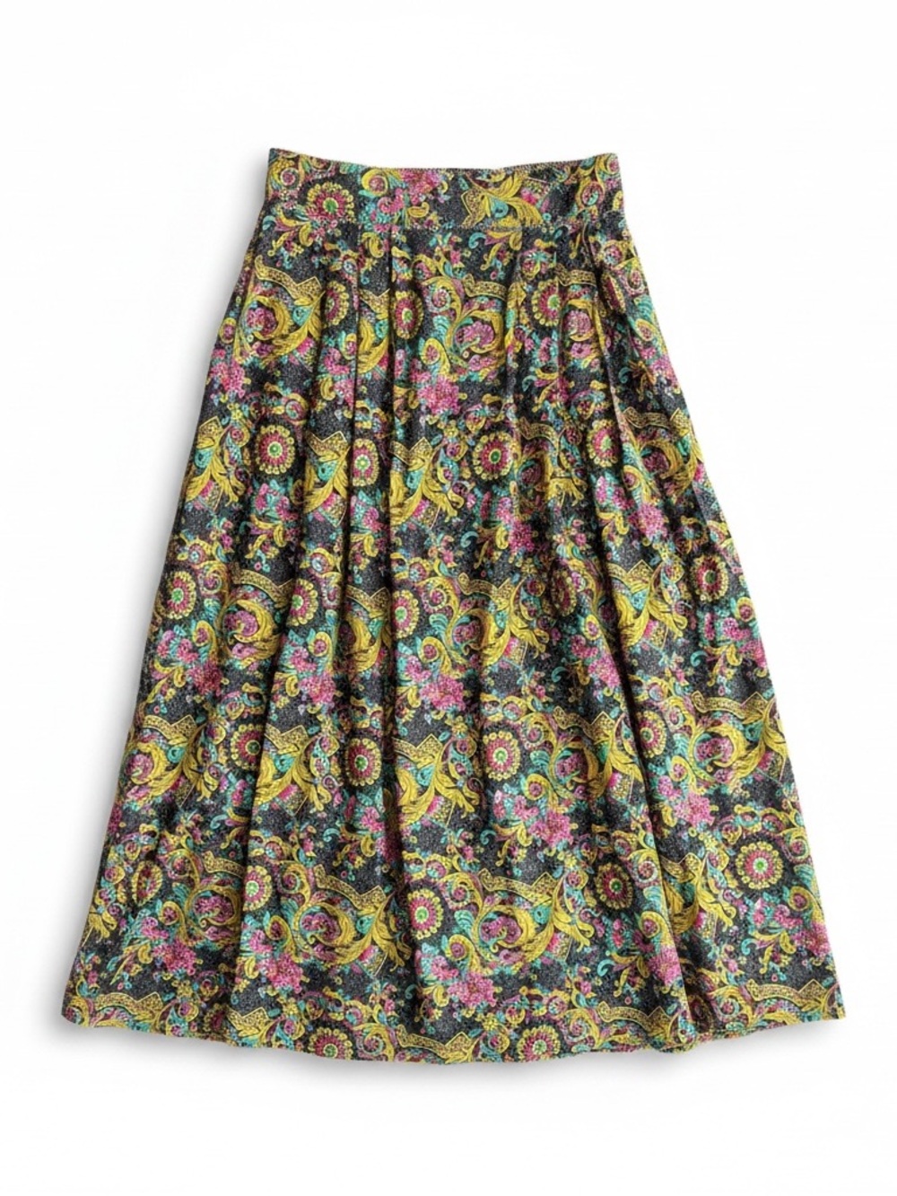 Vintage Evan Picone Versace Vibes A Line MIDI Skirt size 4